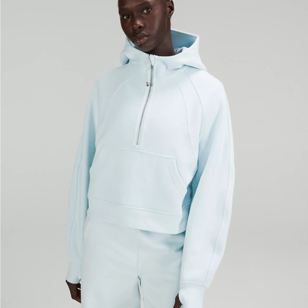 lululemon athletica powder blue scuba hoodie